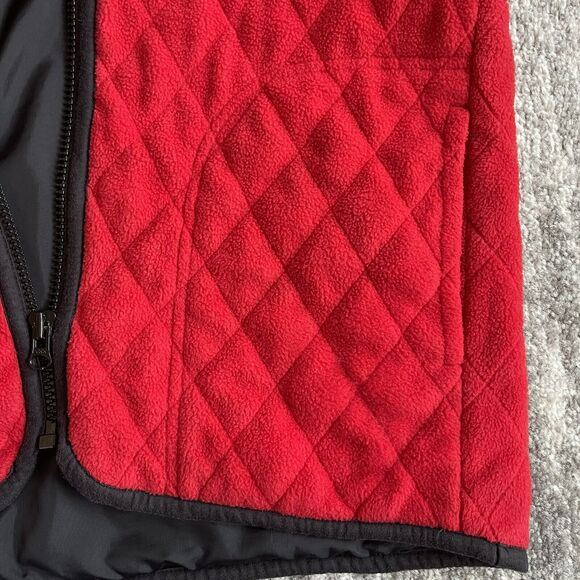 Tommy Hilfiger Red Quilted Jacket Women's Size M Full Zip with Pockets - Picture 4 of 14